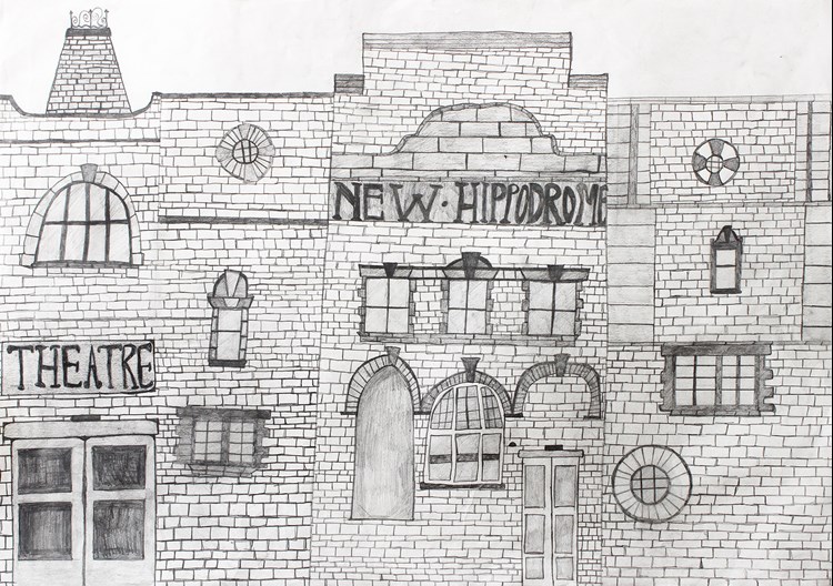 Drawing of the Hippodrome, created by Jennifer Smith