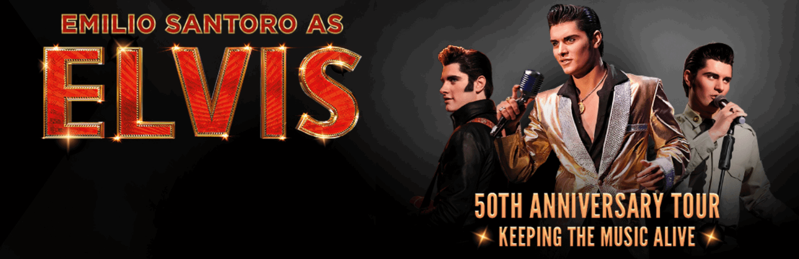 Emilio Santoro as Elvis - 50th Anniversary Tour